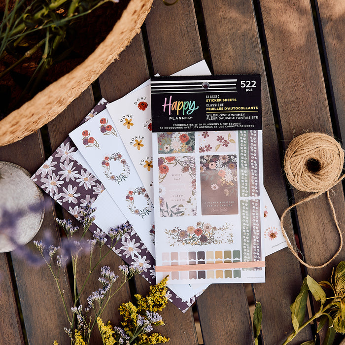 The Happy Planner Value Pack Stickers - Wildflower Whimsy - 30 Sheets