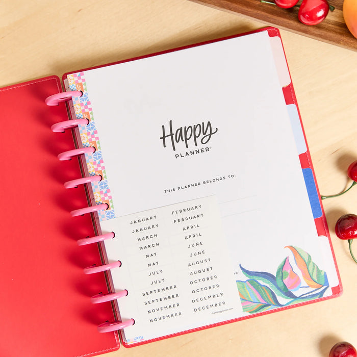 The Happy Planner 'Sunshine Splash' CLASSIC 12-Month Undated Planner - Dashboard Layout