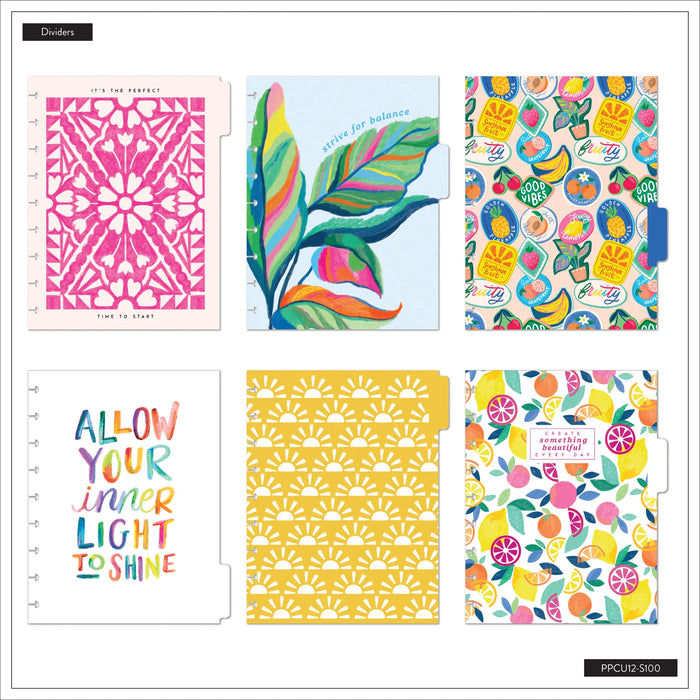 The Happy Planner 'Sunshine Splash' CLASSIC 12-Month Undated Planner - Dashboard Layout