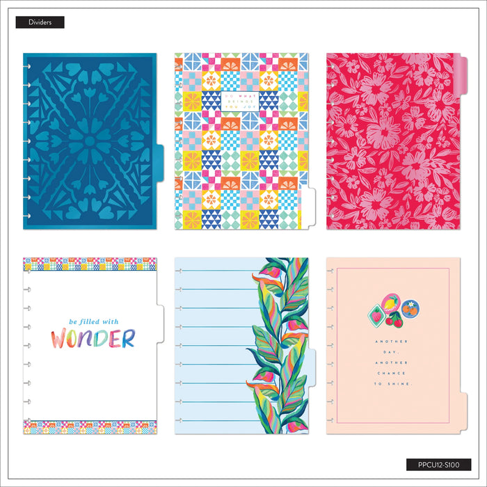 The Happy Planner 'Sunshine Splash' CLASSIC 12-Month Undated Planner - Dashboard Layout