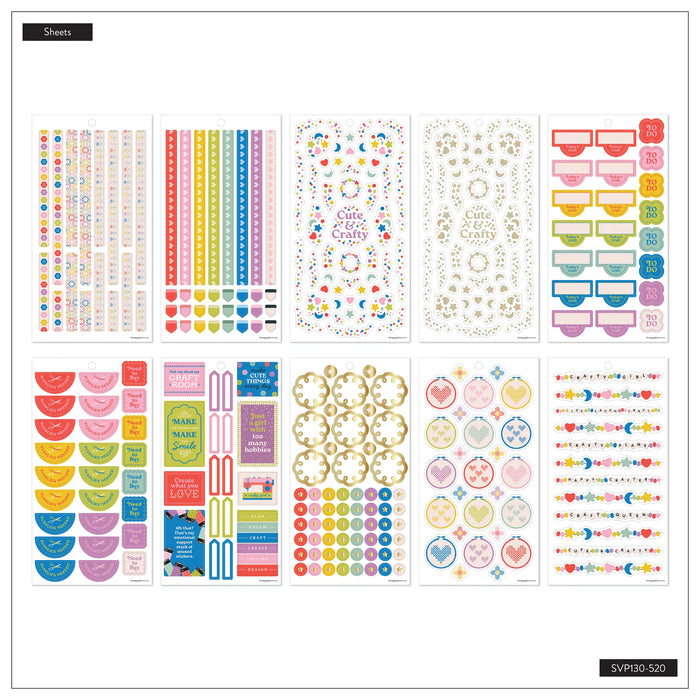 The Happy Planner Value Pack Stickers - Cozy Crafts - 30 Sheets