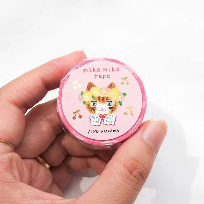 Aiko Fukawa Foil-Stamped Washi Tape - Niko Niko