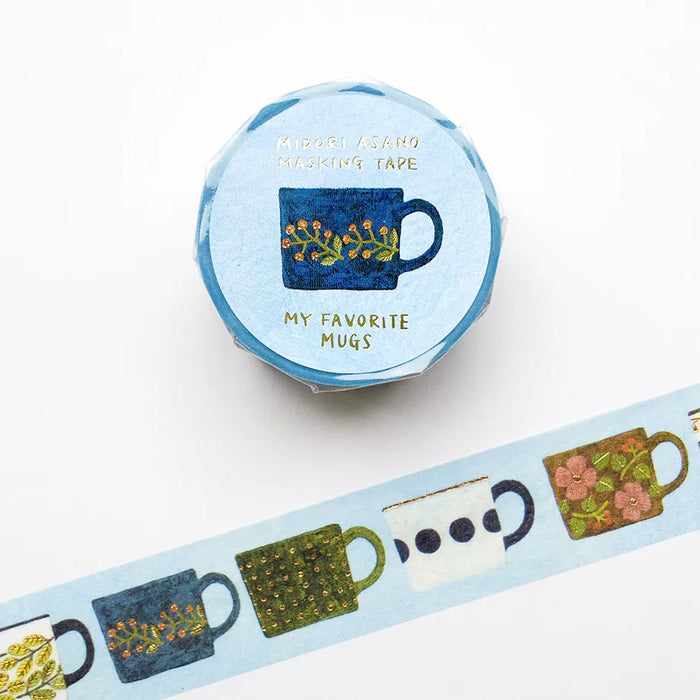 Midori Asano Foil-Stamped Washi Tape - My Favourite Mugs