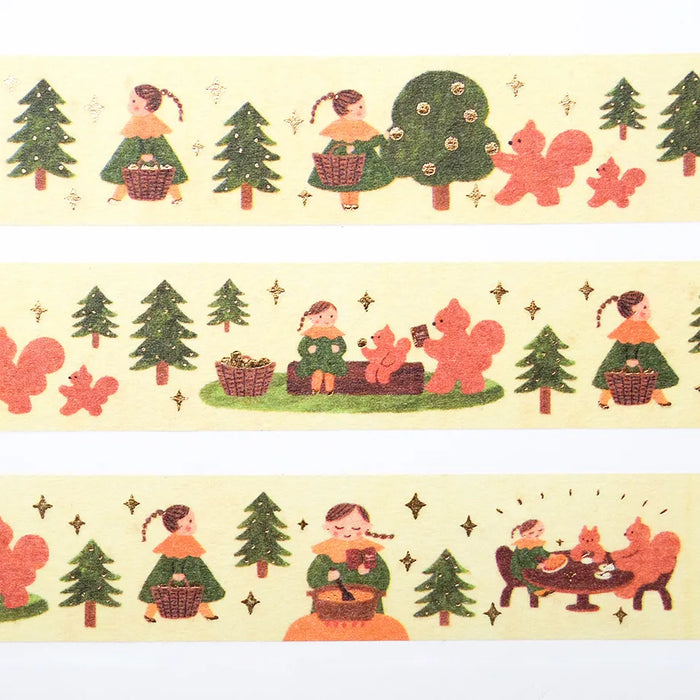 Mariko Fukuoka Foil-Stamped Washi Tape - To The Forest