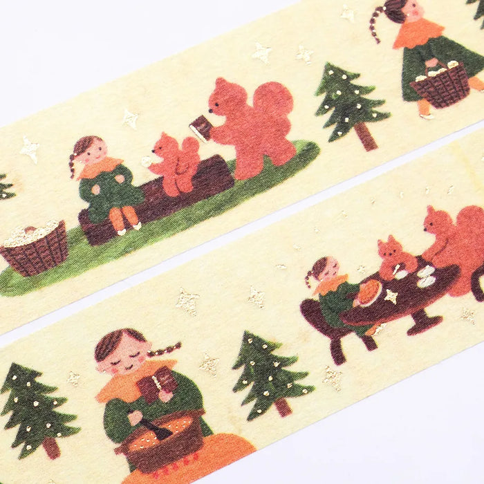 Mariko Fukuoka Foil-Stamped Washi Tape - To The Forest