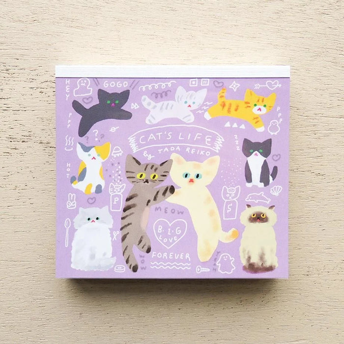 Tada Reiko Memo Pad - Cat's Life