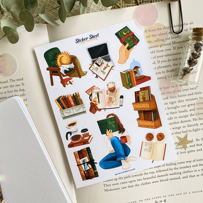 Cozy Reading Sticker Sheet