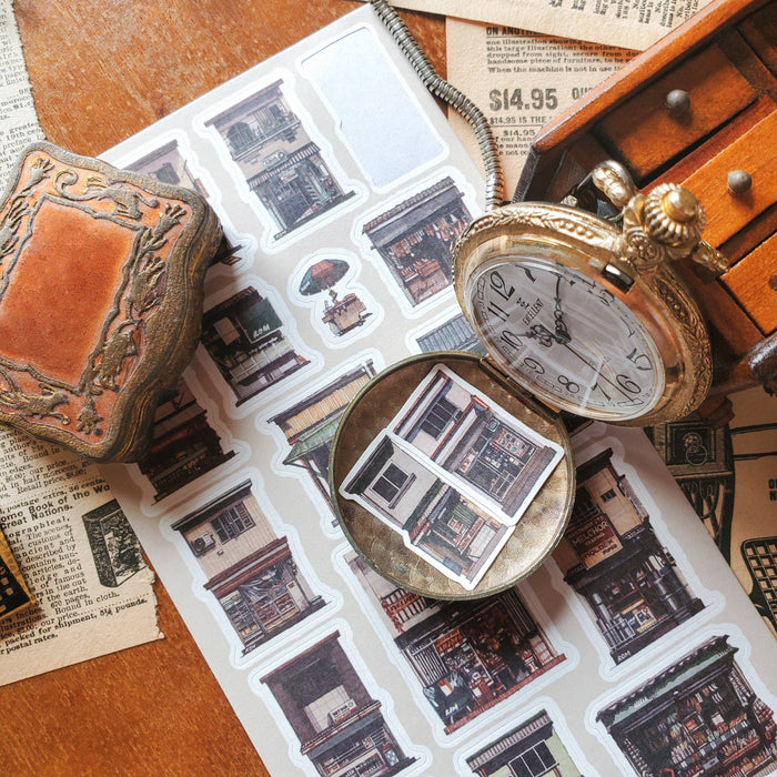 Urban Storefronts Sticker Sheet