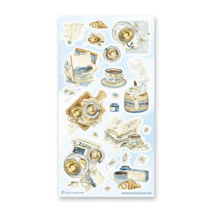 Peaceful Tea Time Sticker Sheet