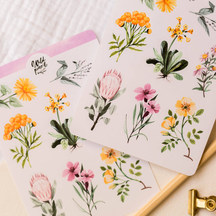 Sticker Sheet — Flowers II.