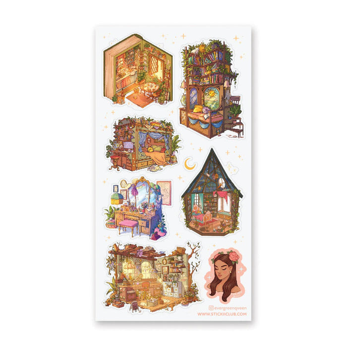 Dreamer’s Dwellings Sticker Sheet