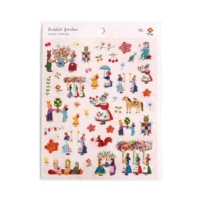 Aiko Fukawa Clear Stickers - Rabbit Garden