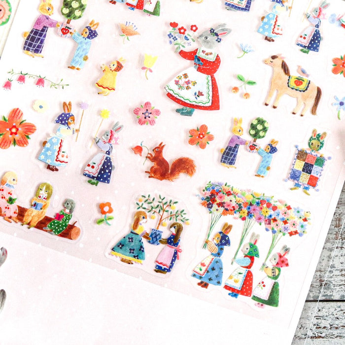 Aiko Fukawa Clear Stickers - Rabbit Garden