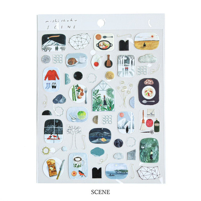 Nishi Shuku Clear Stickers - Scene