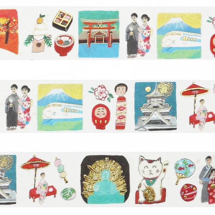 Ai Okino Foil-Stamped Washi Tape - Japan