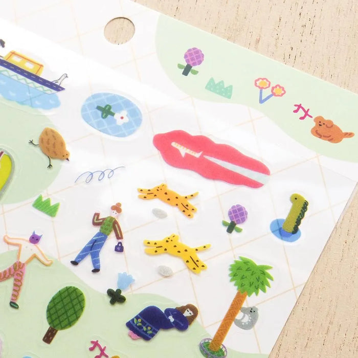 Suzuki Narumi Clear Stickers - One Day in the City