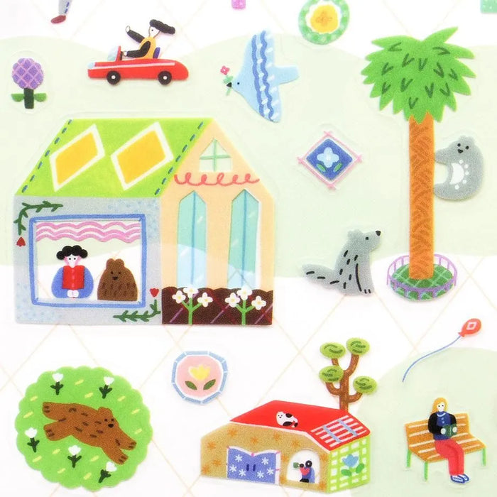 Suzuki Narumi Clear Stickers - One Day in the City