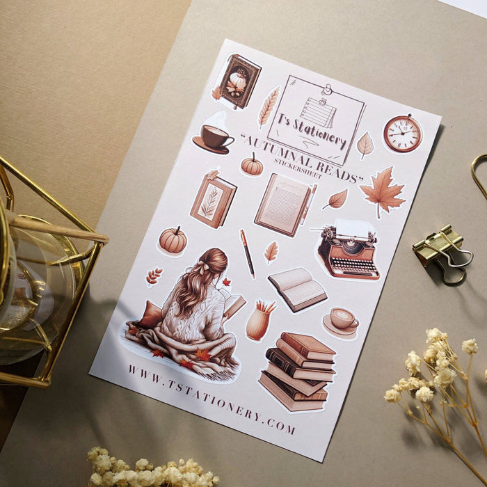 Autumnal Reads Sticker Sheet