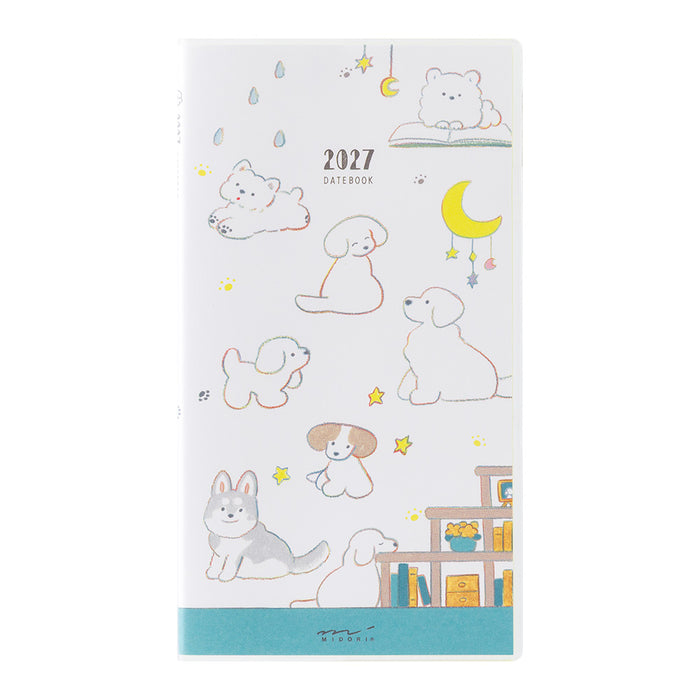 2027 Pocket Diary B6 Slim - Monthly - Dog