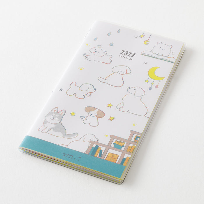 2027 Pocket Diary B6 Slim - Monthly - Dog