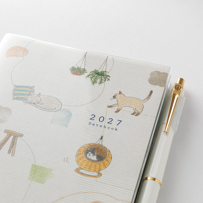 2027 Pocket Diary B6 - Monthly + Weekly - Cat