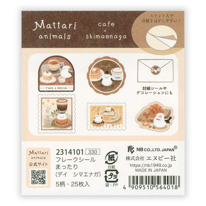 Mattari Animals Flake Stickers - Shimaenaga