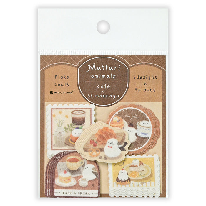 Mattari Animals Flake Stickers - Shimaenaga