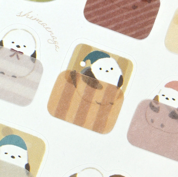 Mattari Animals Sticker Set - Shimaenaga - 2 Sheets