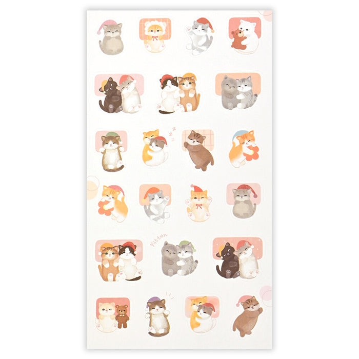 Mattari Animals Sticker Set - Kitten - 2 Sheets