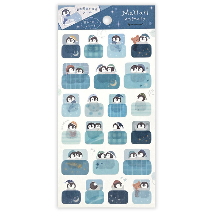 Mattari Animals Sticker Set - Penguin - 2 Sheets
