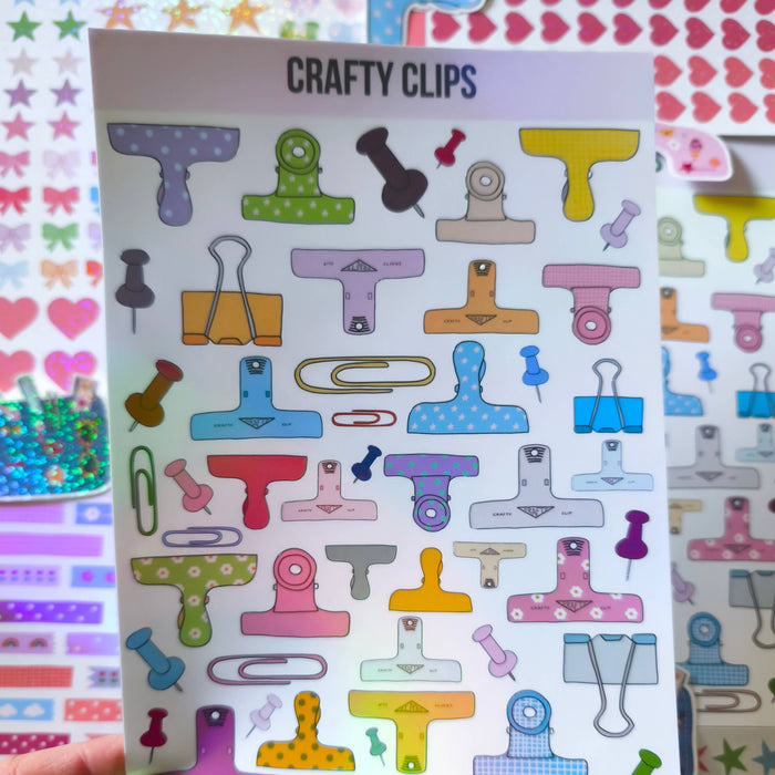 Crafty Clips A5 Sticker Sheet