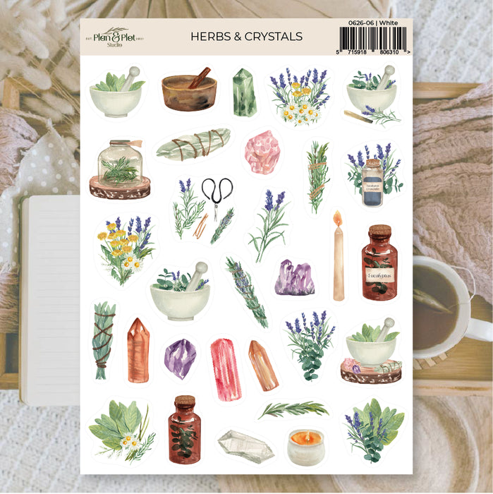 Herbs & Crystals Sticker Sheet