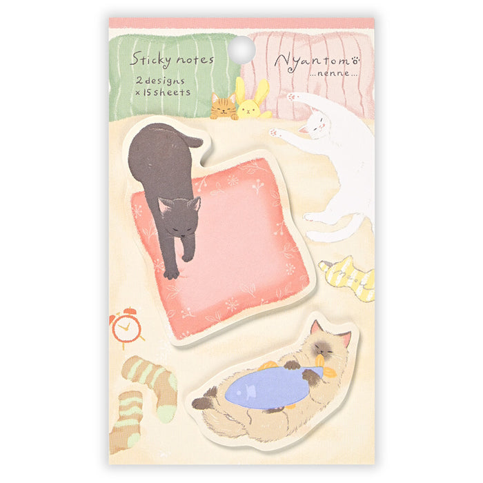 'Nyantomo' Series Sticky Note Set - Sleeping Cats