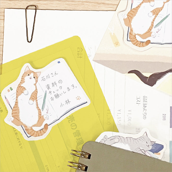 'Nyantomo' Series Sticky Note Set - Attention Seeking Cats