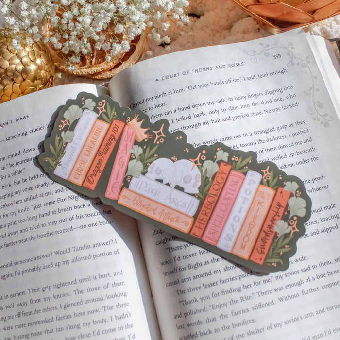 Cozy Fantasy Bookshelf Bookmark