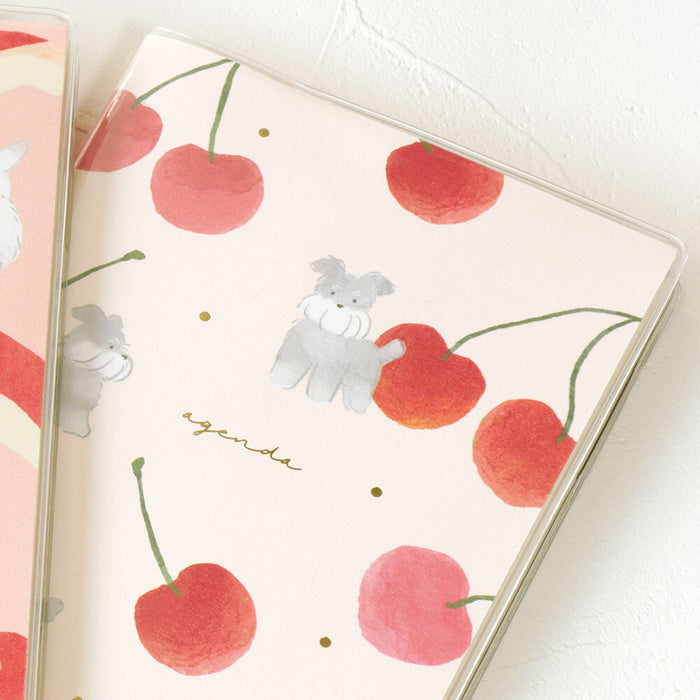 2027 A6 Softcover Monthly Planner - Dog & Fruit