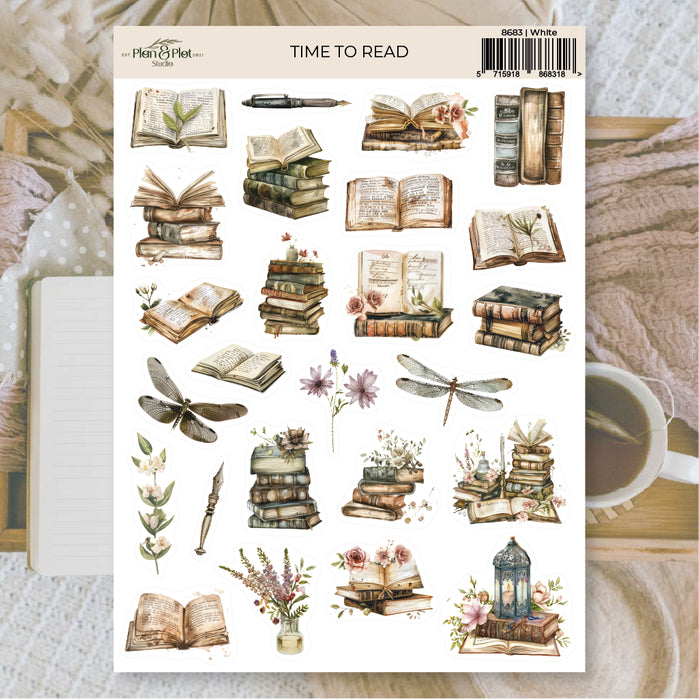 Time To Read Sticker Sheet