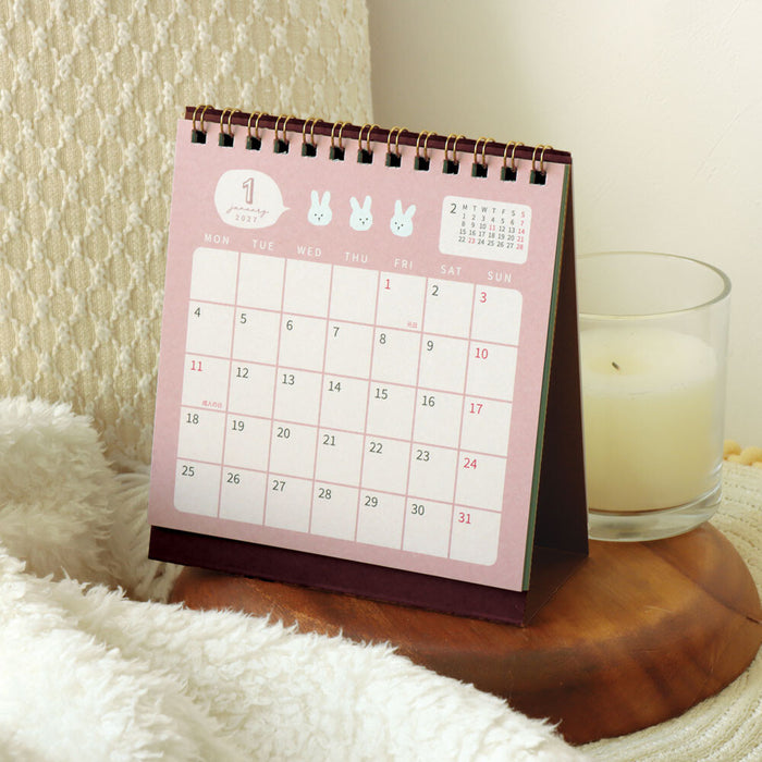 2027 Desktop Calendar - Animal Trio