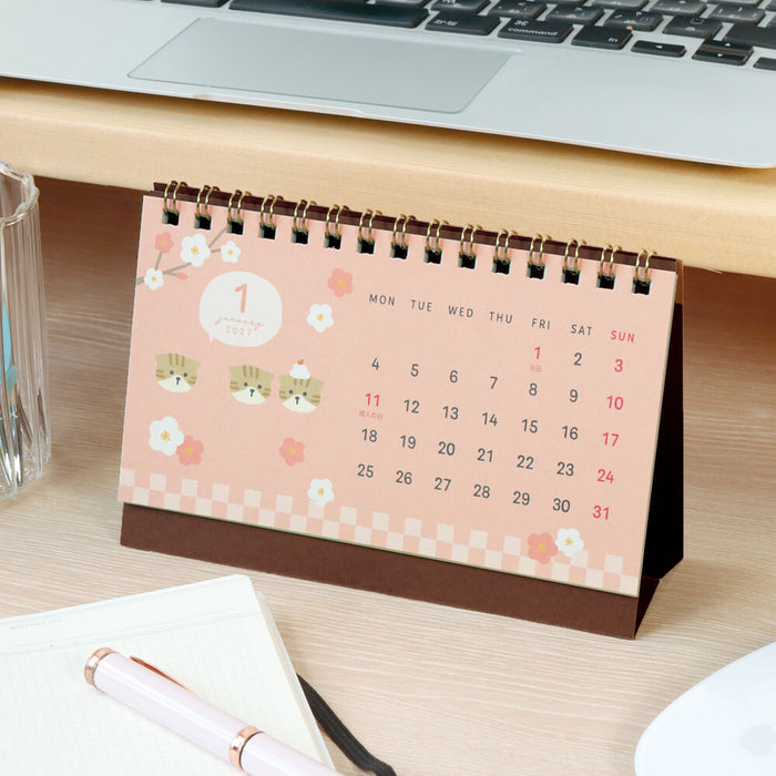 2027 Desktop Calendar - Trio of Cats