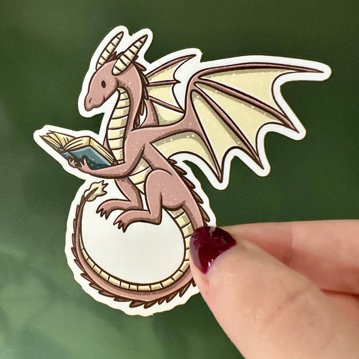 Pink Dragon Vinyl Sticker