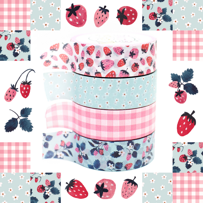 Limited Edition Exclusive Washi Tape - Strawberry