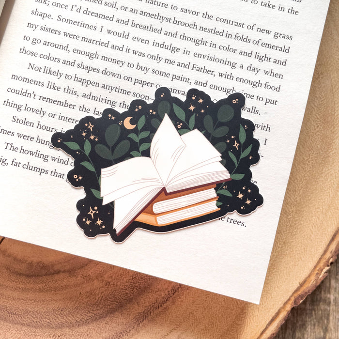 Magical Open Book Vinyl Sticker