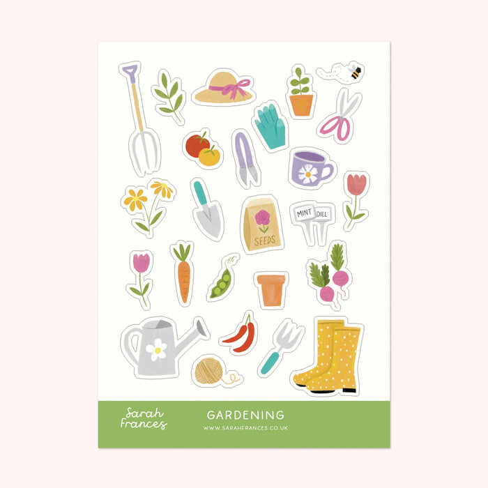 Gardening Sticker Sheet