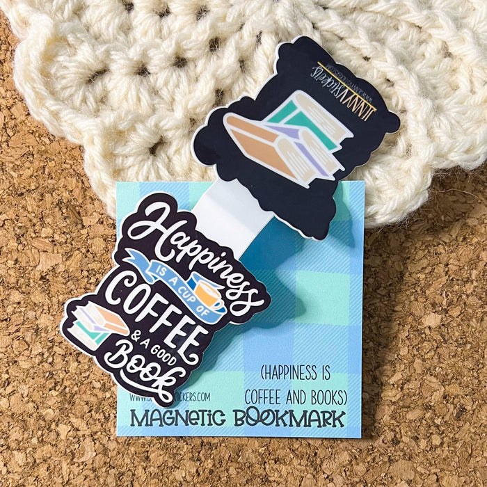 Happiness is Coffee & a Good Book Magnetic Bookmark