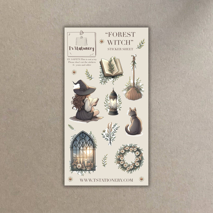 Forest Witch Sticker Sheet