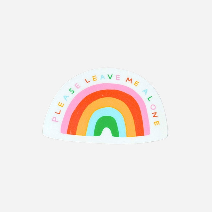 Please Leave Me Alone Rainbow Vinyl Sticker