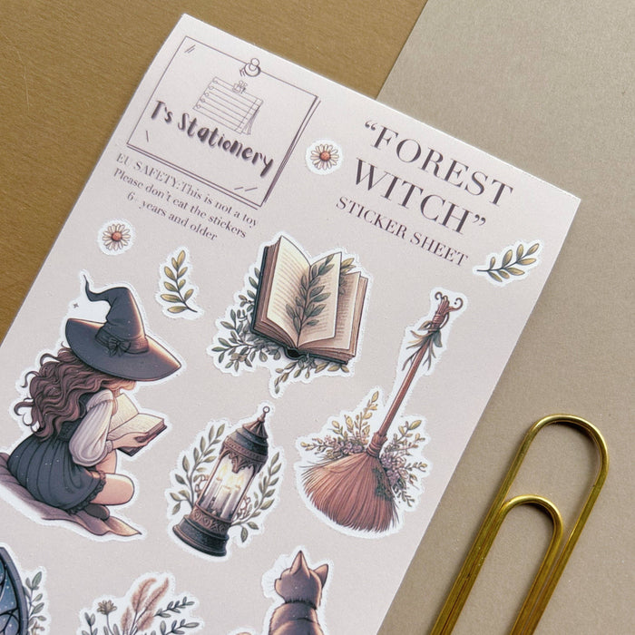 Forest Witch Sticker Sheet