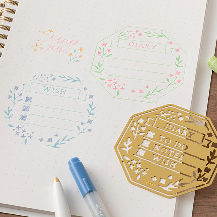 Brass Motif Template - Wreath