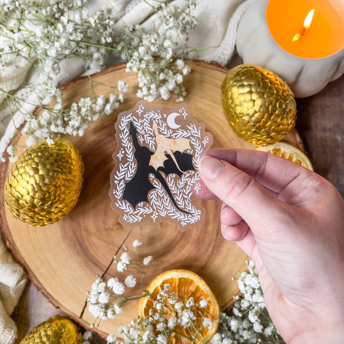 Fourth Wing Tairn and Andarna Signet Vinyl Sticker