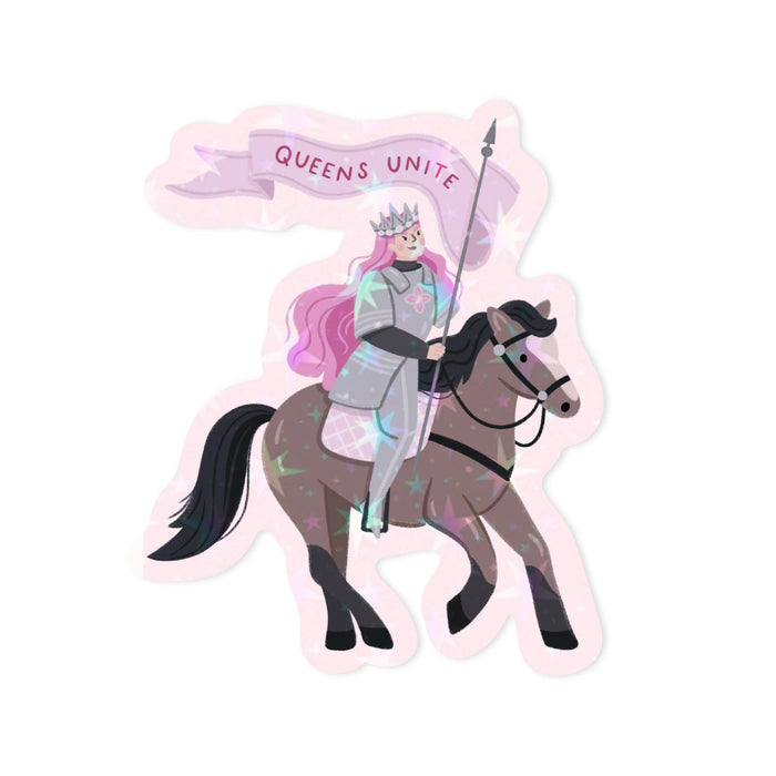 Fantasy Queen Holographic Vinyl Sticker